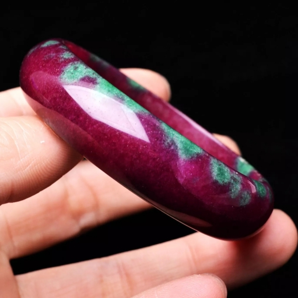 Vibrant Purple and Green Brooch